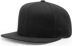 Richardson 510 Acrylic-Wool Blend Flatbill Snapback Cap - Charcoal - Dark Gray / OSFM