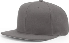 Richardson 510 Acrylic-Wool Blend Flatbill Snapback Cap - Charcoal - Dark Gray / OSFM