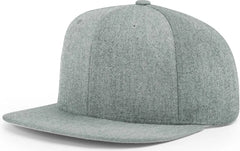 Richardson 510 Acrylic-Wool Blend Flatbill Snapback Cap - Heather Gray - Gray / OSFM