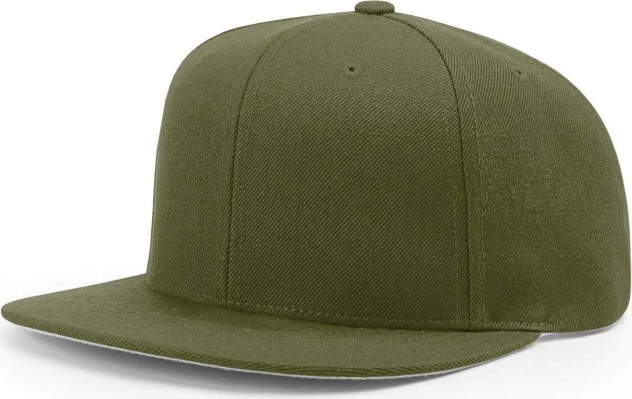 Richardson 510 Wool Flatbill Snapback Caps - Loden - Dark Gray / OSFM