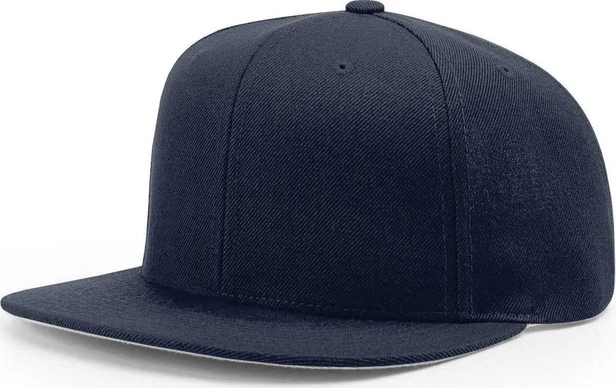 Richardson 510 Wool Flatbill Snapback Caps - Navy - Navy / OSFM