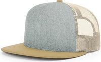 Richardson 511 Acrylic-Wool Blend Flatbill Trucker Cap - Heather Gray Birch Biscuit - Gray Biscuit / OSFM