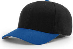Richardson 585 Acrylic-Wool Blend R-Flex Cap - Black Royal - Black Royal / LG-XL