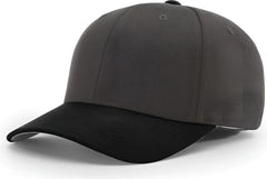Richardson 585 Acrylic-Wool Blend R-Flex Cap - Charcoal Black - Dark Gray Black / LG-XL