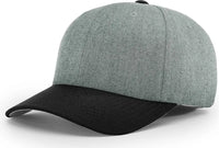 Richardson 585 Acrylic-Wool Blend R-Flex Cap - Heather Gray Black - Gray Black / LG-XL