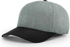 Richardson 585 Acrylic-Wool Blend R-Flex Cap - Heather Gray Black - Gray Black / LG-XL