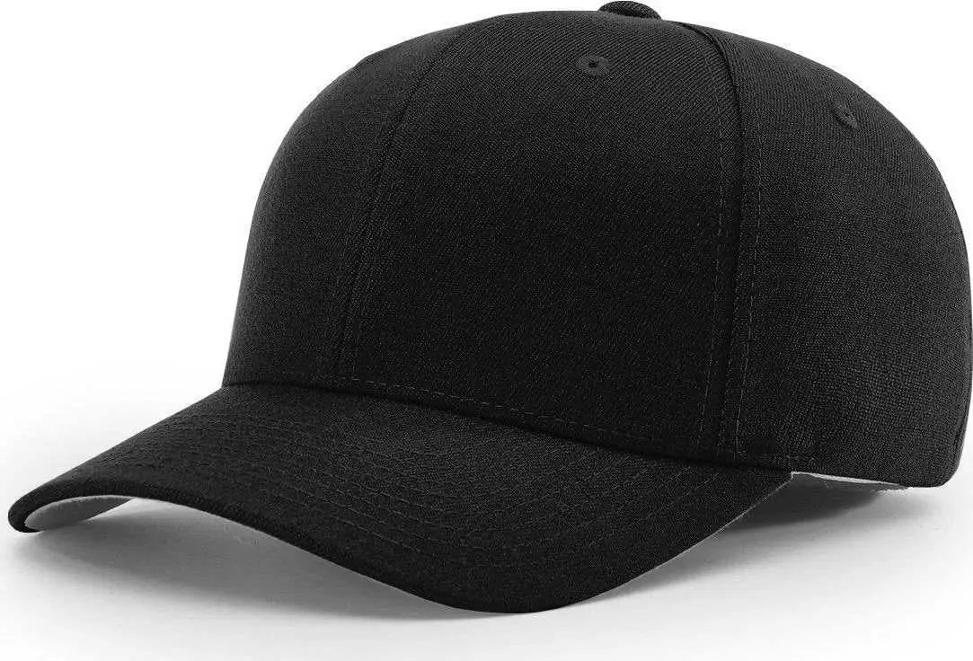 Richardson 585 Wool Blend R-Flex Caps - Black - Black / XS/S