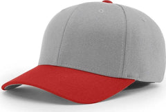Richardson 585 Wool Blend R-Flex Caps - Grey Red - Gray Red / SM