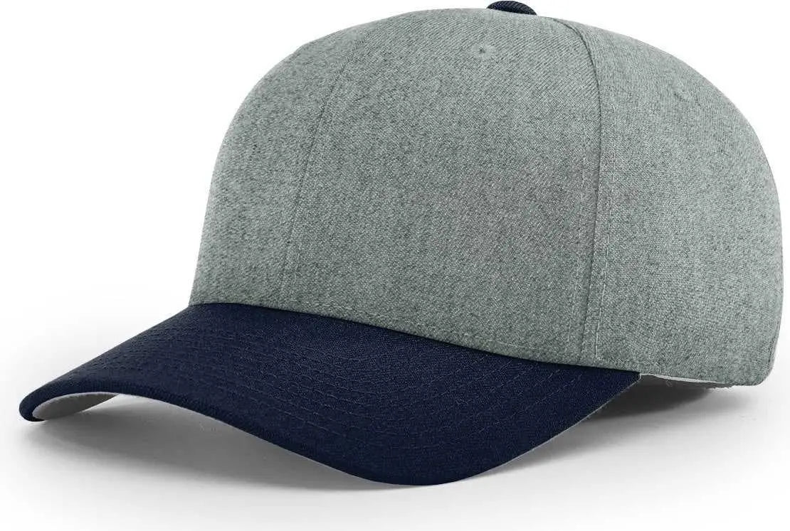Richardson 585 Wool Blend R-Flex Caps - Heather Gray Navy - Gray Navy / XS-SM