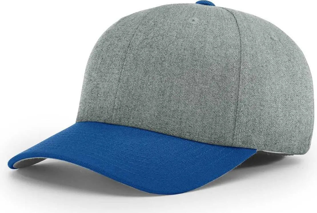Richardson 585 Wool Blend R-Flex Caps - Heather Gray Royal - Gray Royal / XS-SM