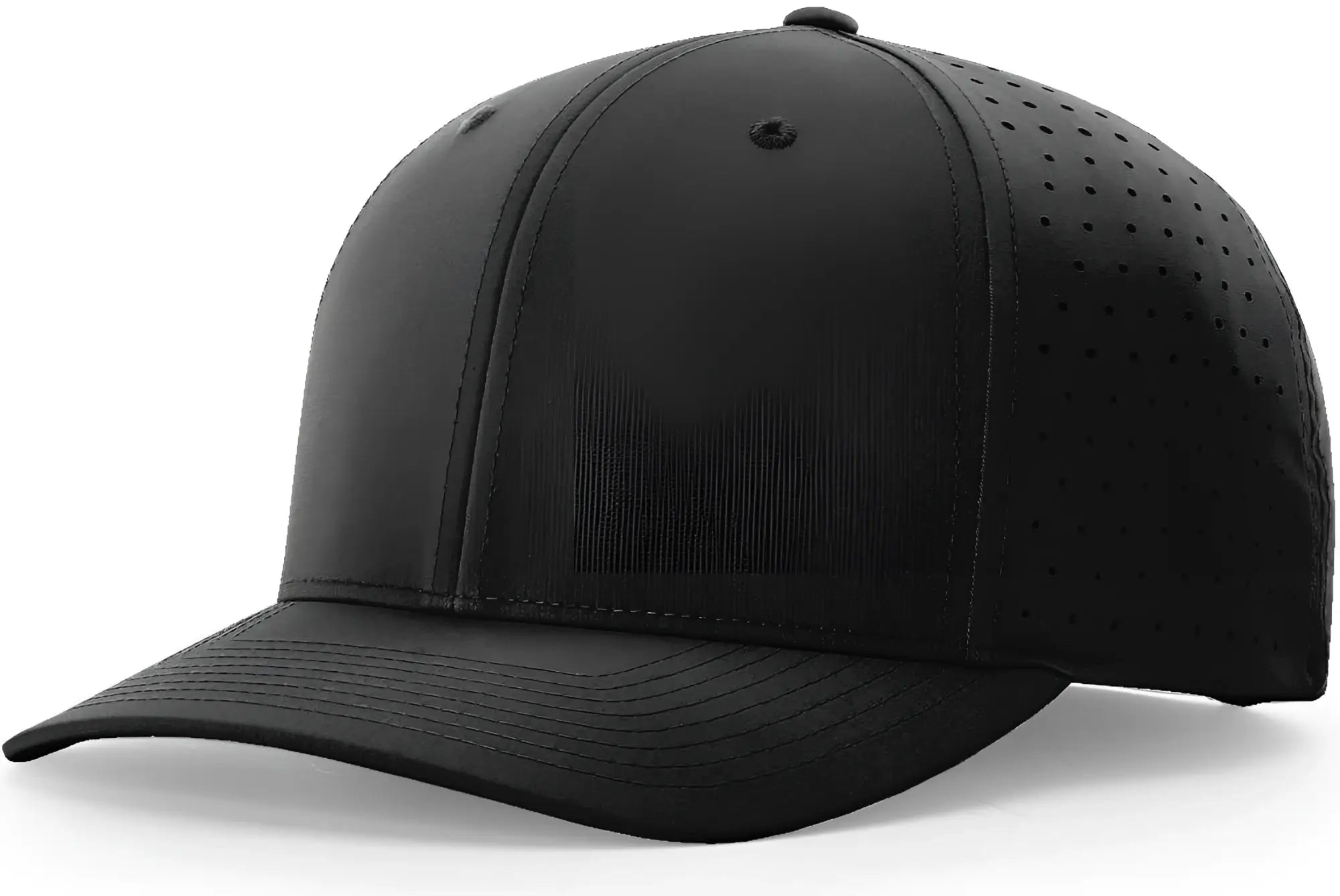 Richardson 632 Laser Perf R-Flex Snapback Cap - Black - Black / S