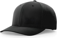 Richardson 632 Laser Perf R-Flex Snapback Cap - Black - Black / S