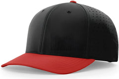 Richardson 632 Laser Perf R-Flex Snapback Cap - Black Red - Black Red / S