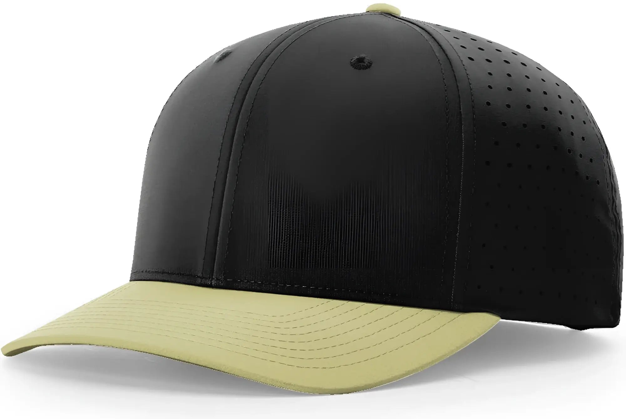 Richardson 632 Laser Perf R-Flex Snapback Cap - Black Vegas Gold - Black Vegas Gold / S