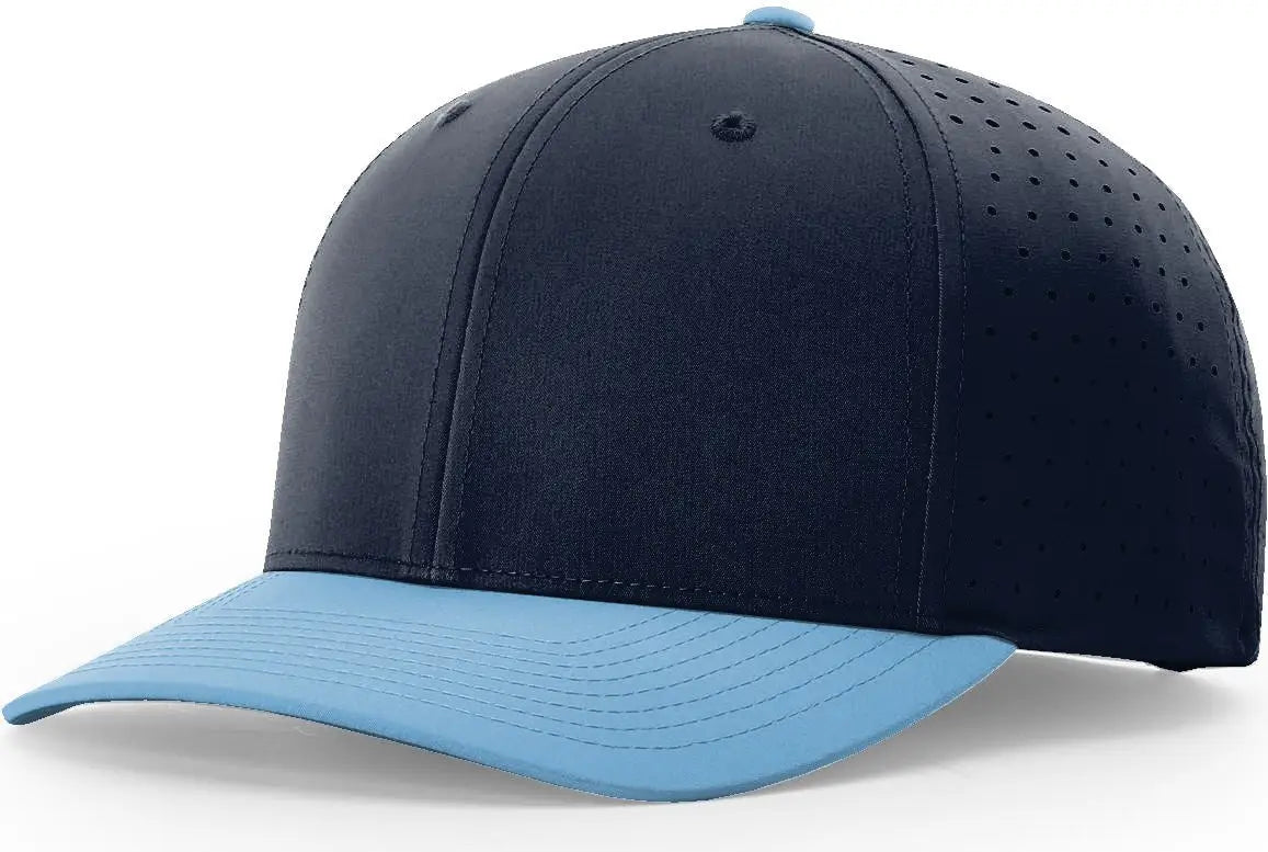 Richardson 632 Laser Perf R-Flex Snapback Cap - Navy Columbia Blue - Navy Columbia Blue / S