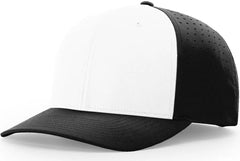 Richardson 632 Laser Perf R-Flex Snapback Cap - White Black
