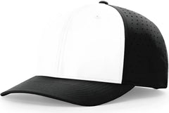 Richardson 632 Laser Perf R-Flex Snapback Cap - White Black