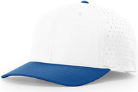 Richardson 632 Laser Perf R-Flex Snapback Cap - White Royal - White Royal / S
