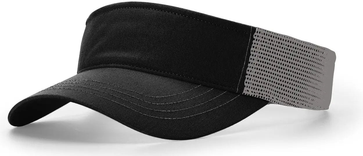 Richardson 712 Trucker Visor - Black Charcoal - Black Dark Gray / OSFM