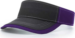 Richardson 775 Twill with Contrast Stitching Visors - Purple - Purple / OSFM