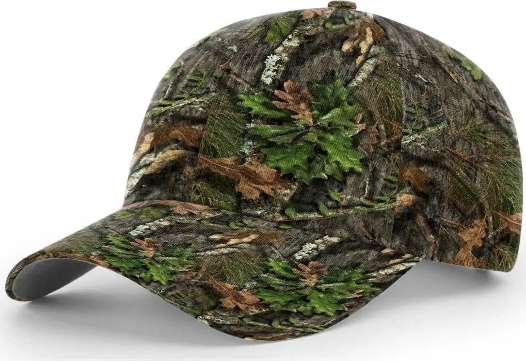 Richardson 843 Casual Twill Camo Strapback Caps - Mossy Oak Obsession - Mossy Oak / One Size Fits Most