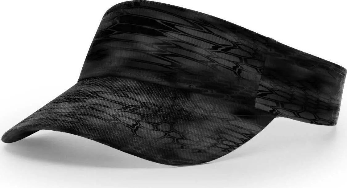 Richardson 848 Twill Camo Visors - Kryptek Typhon Black - Kryptek Black / OSFM