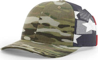 Richardson 862 Structured MultiCam Trucker Caps - Multicam Original Flag - Multi-Colored / OSFM