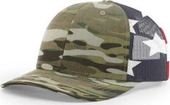 Richardson 862 Structured MultiCam Trucker Caps - Multicam Original Flag - Multi-Colored / OSFM