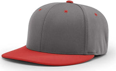 Richardson PTS20 Pulse R-Flex Caps - Charcoal Red - Dark Gray Red / XS-SM