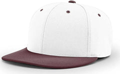Richardson PTS20 Pulse R-Flex Caps - White Maroon - White Maroon / XS-SM