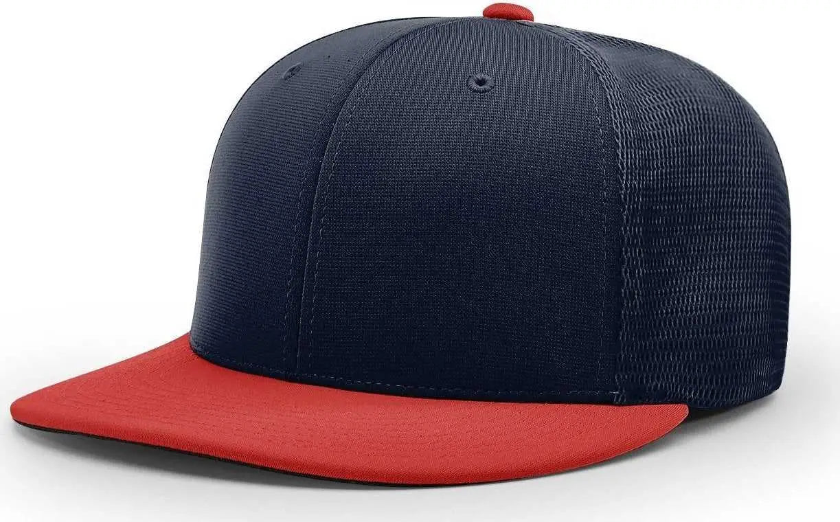 Richardson PTS20M Pulse/Mesh Back Caps - Navy Red - Navy Red / XS-SM