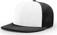 Richardson PTS20M Pulse/Mesh Back Caps - White Black Alt - White Black / XS-SM