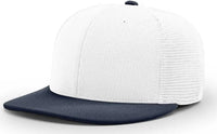 Richardson PTS20M Pulse/Mesh Back Caps - White Navy - White Navy / XS-SM