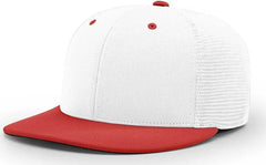 Richardson PTS20M Pulse/Mesh Back Caps - White Red - White Red / XS-SM