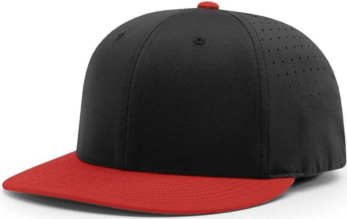 Richardson PTS30 Lite R-Flex Caps - Black Red - Black Red / XS-SM