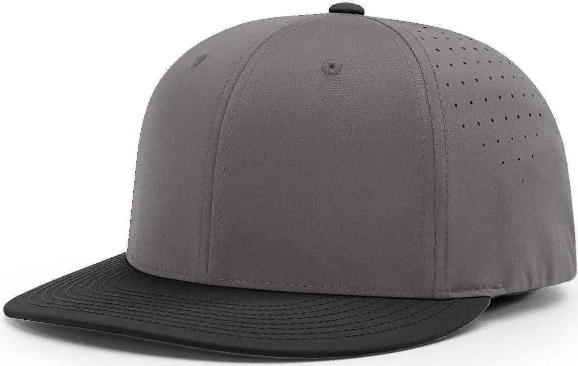 Richardson PTS30 Lite R-Flex Caps - Charcoal Black - Dark Gray Black / XS-SM