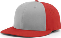 Richardson PTS30 Lite R-Flex Caps - Gray Red Alt - Gray Red / XS-SM