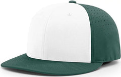 Richardson PTS30 Lite R-Flex Caps - White Dark Green Alt - White Forest / XS-SM