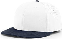 Richardson PTS30 Lite R-Flex Caps - White Navy - White Navy / XS-SM