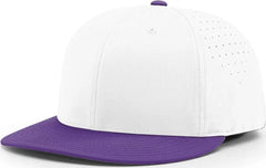 Richardson PTS30 Lite R-Flex Caps - White Purple - White Purple / XS-SM