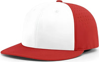 Richardson PTS30 Lite R-Flex Caps - White Red Alt - White Red / XS-SM
