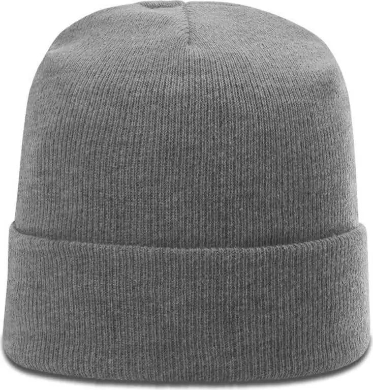 Richardson R18 Solid Beanies with Cuff - Heather Gray - Gray / OSFM