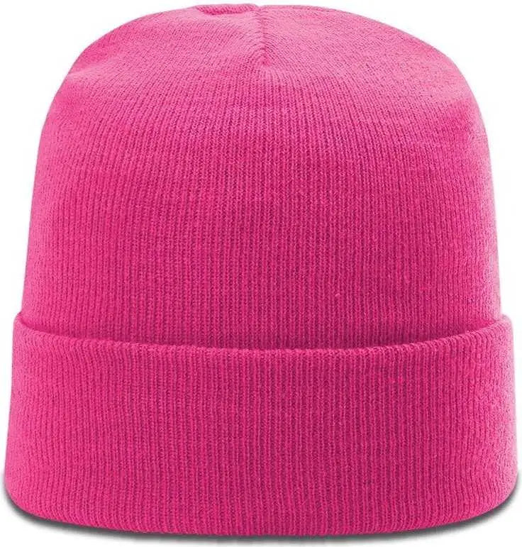 Richardson R18 Solid Beanies with Cuff - Neon Pink - Pink / OSFM