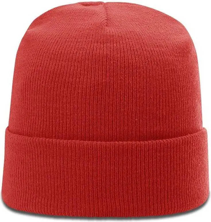 Richardson R18 Solid Beanies with Cuff - Red - Red / OSFM