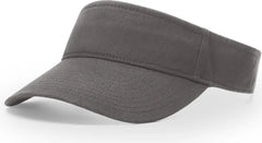 Richardson R45 Garment Washed Visor - Charcoal - Dark Gray / OSFM