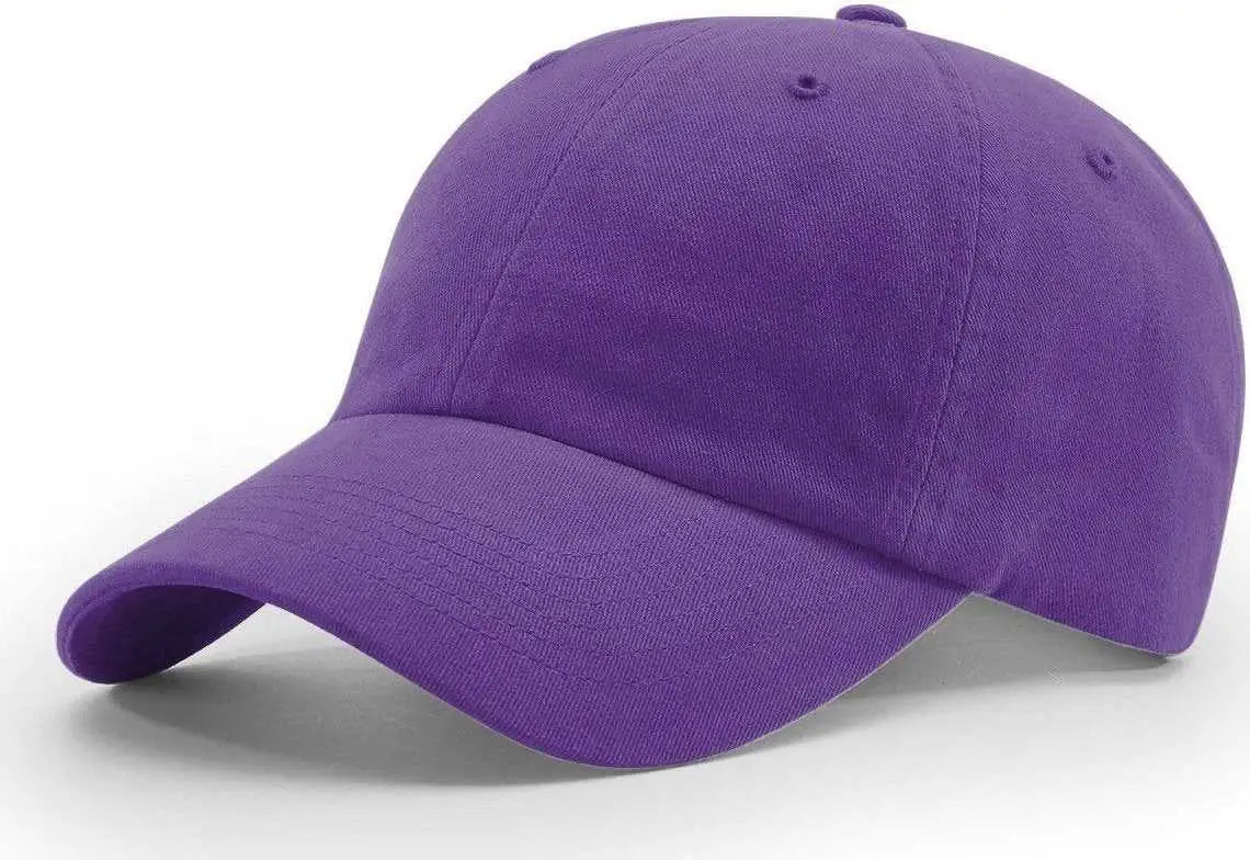 Richardson R55 Garment Washed Twill Caps - Purple - Purple / OSFM
