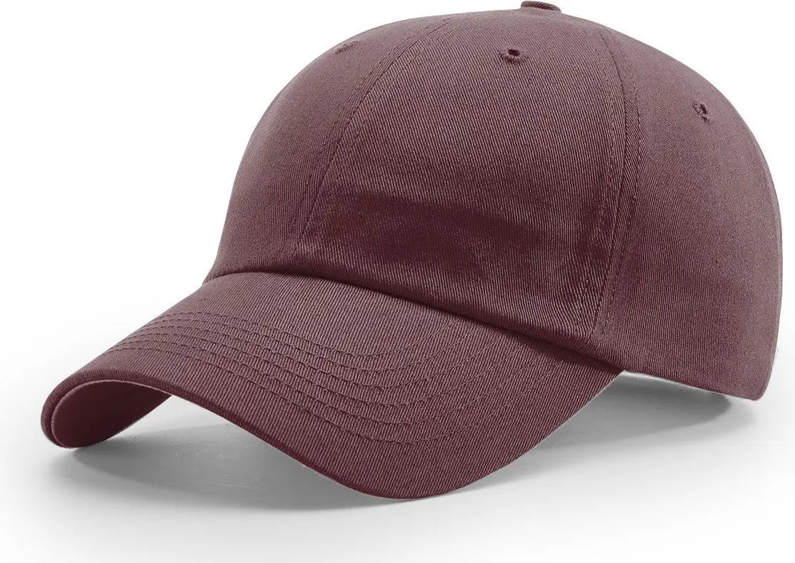 Richardson R65S Relaxed Twill Cap - Maroon - Maroon / OSFM