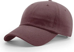 Richardson R65S Relaxed Twill Cap - Maroon - Maroon / OSFM