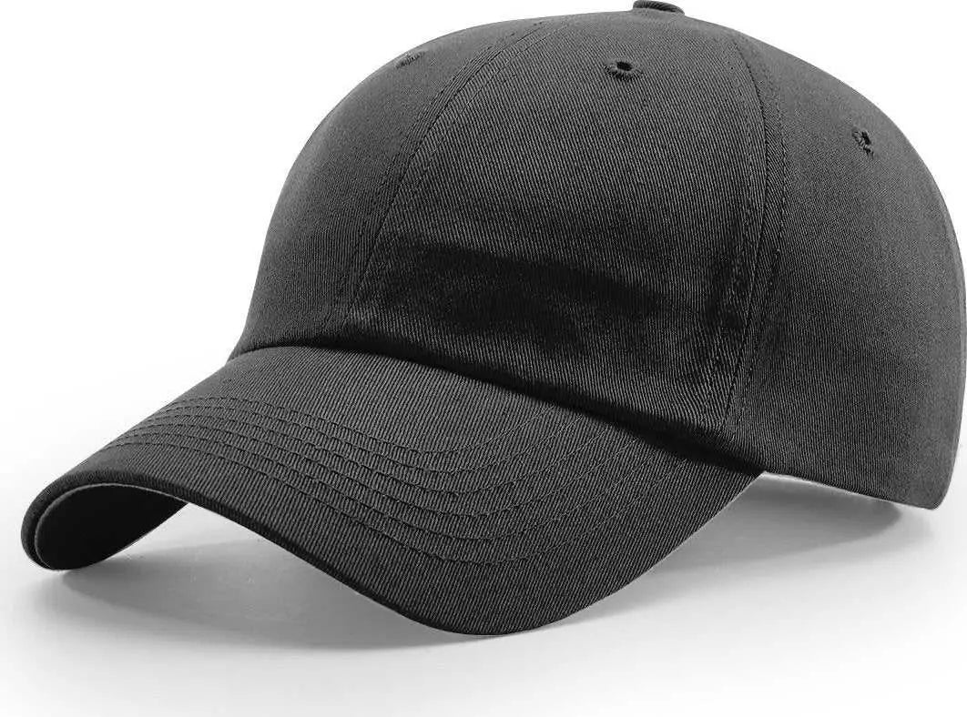 Richardson R65S Relaxed Twill Snapback Caps - Black - Black / OSFM