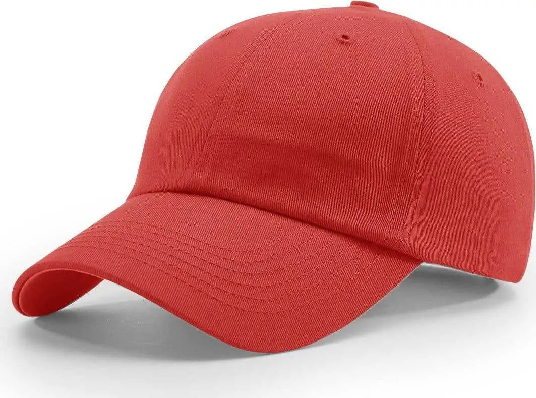 Richardson R65S Relaxed Twill Snapback Caps - Red - Red / OSFM